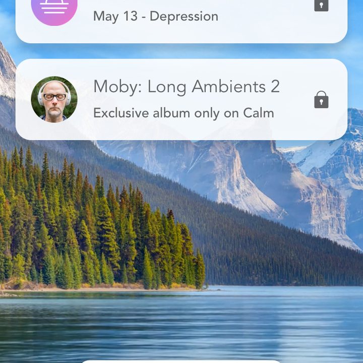Calm's main page.