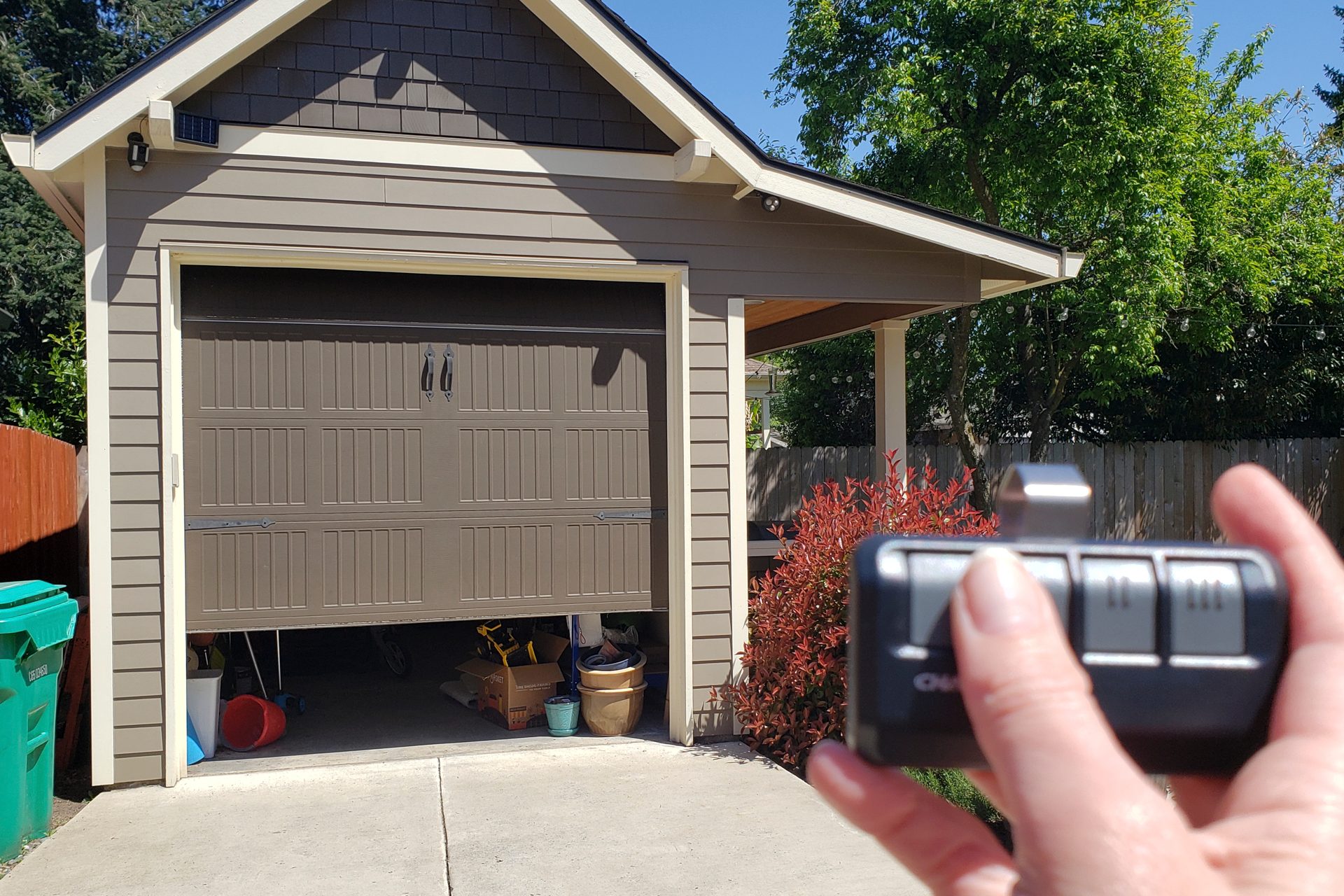 Chamberlain garage door opener protects your Amazon packages from