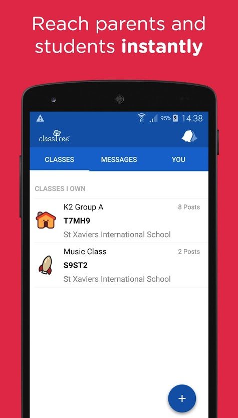 Classtree messages.