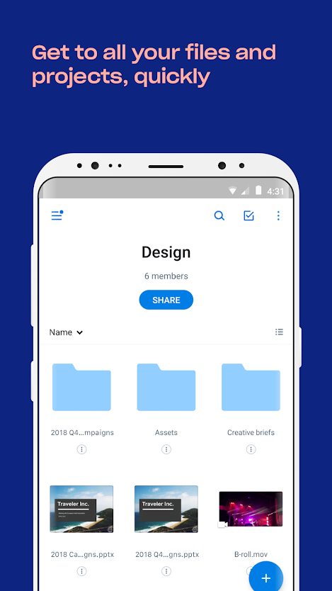Dropbox files.