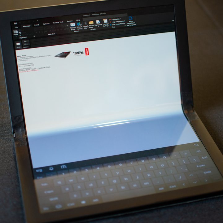 Lenovo ThinkPad X1 Foldable Laptop.