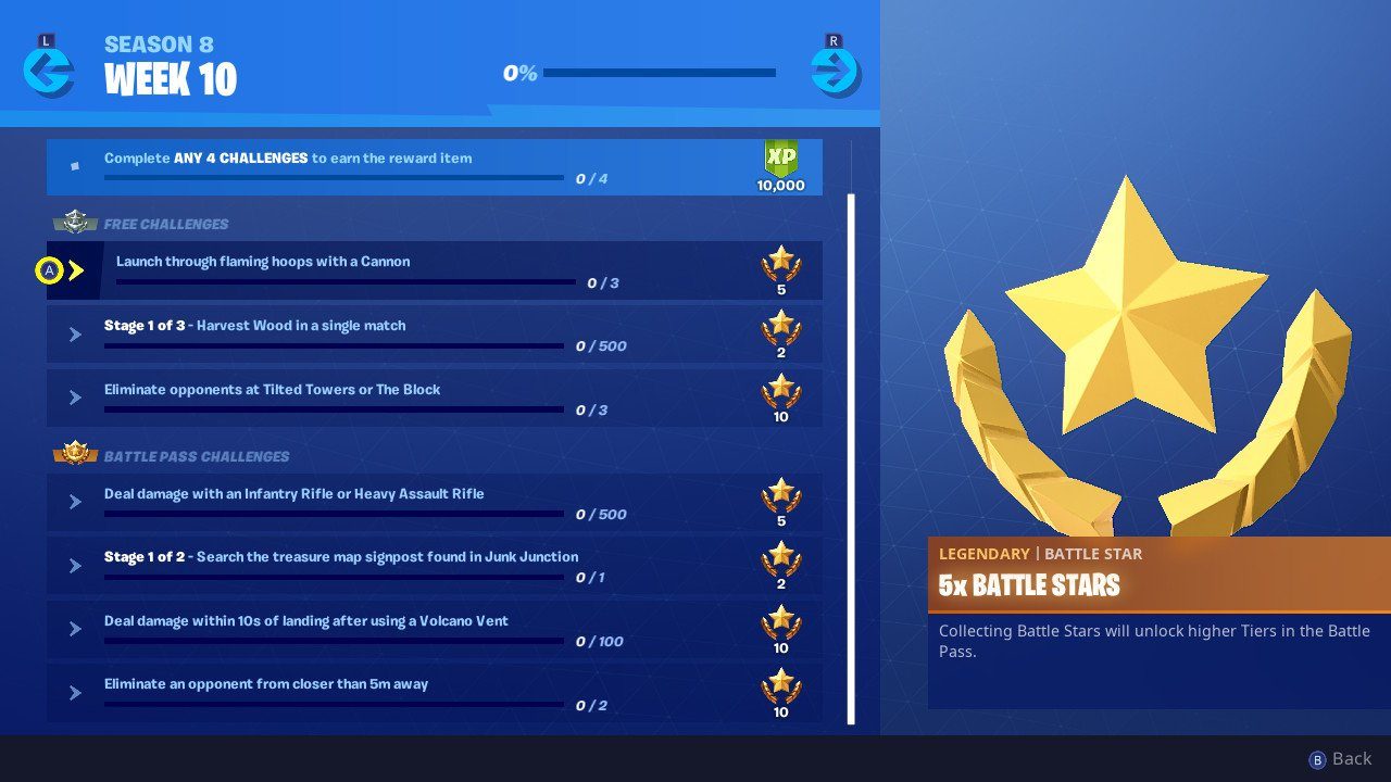 Fortnite flaming hoops fortnite week 10 challenges