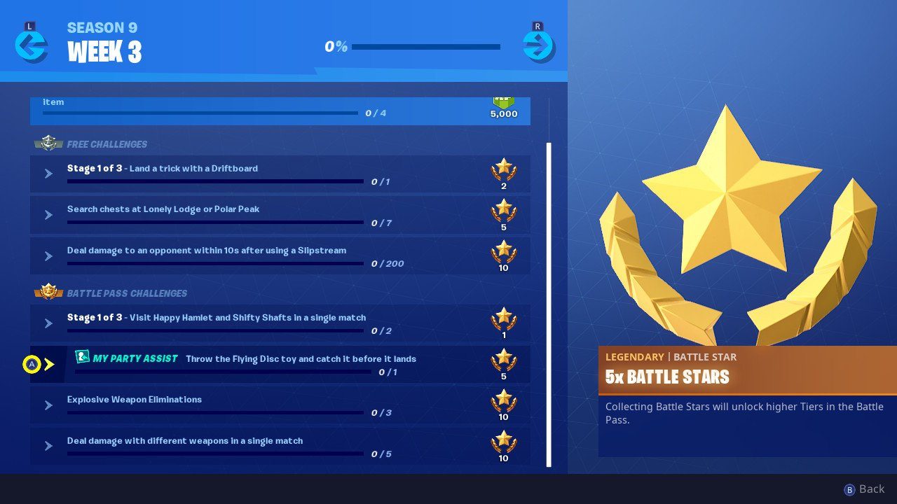 fortnite week 3 challenges fortnite flying disc toy