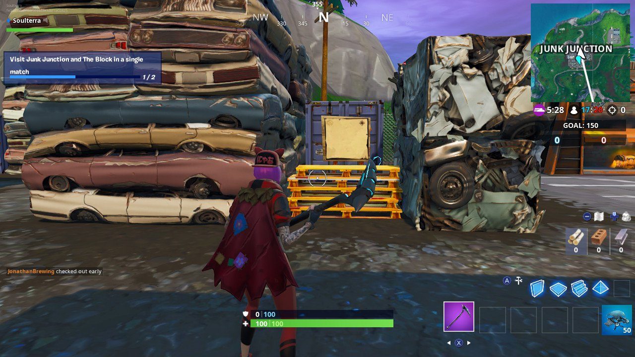 fortnite treasure map signpost fortnite week 10 challenges