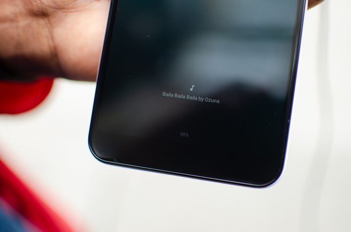 Google Pixel 3a XL Now Playing
