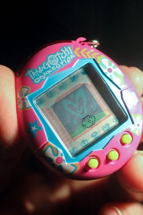 A 10-year old shows off his Tamagotchi Connection