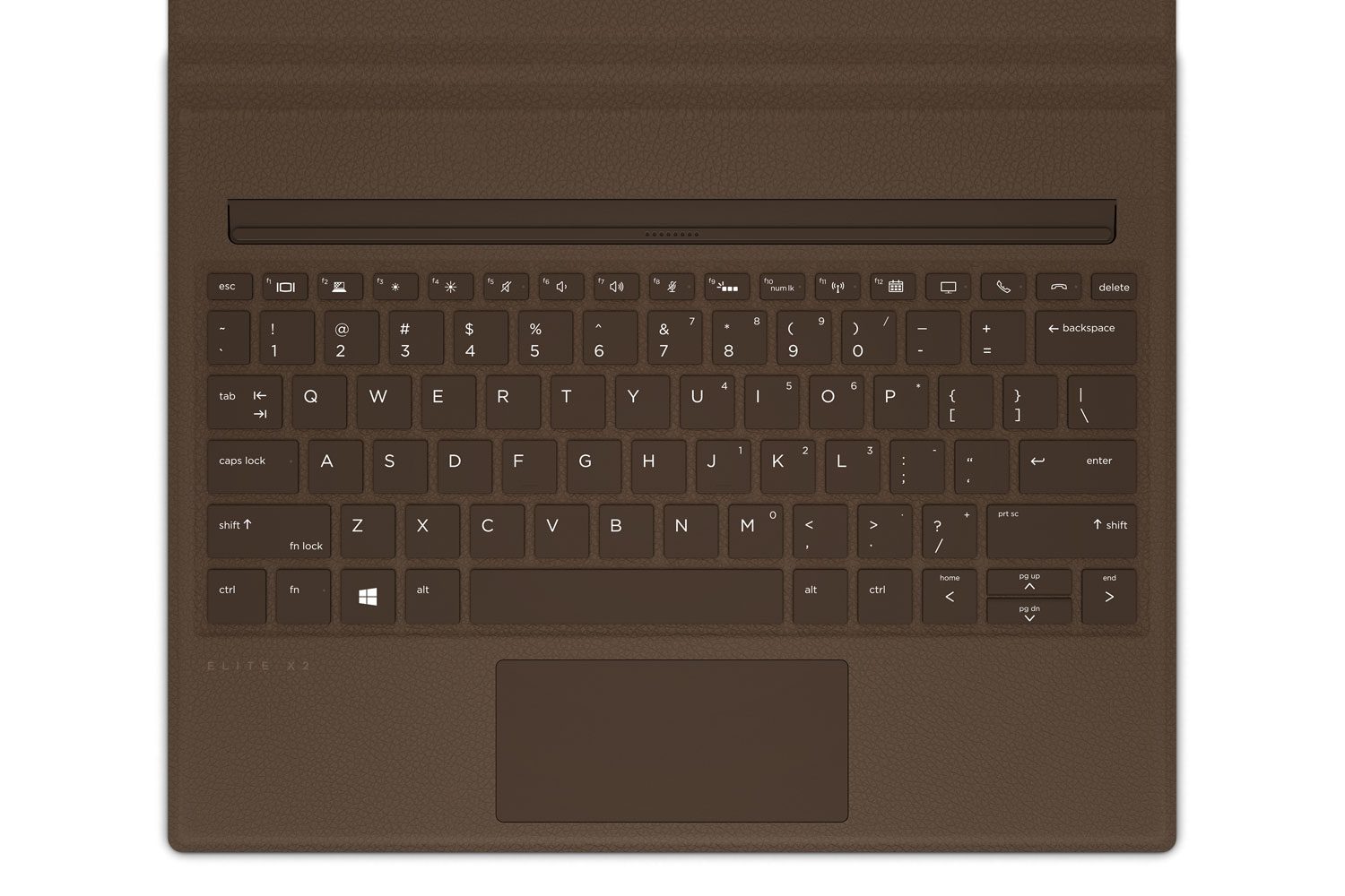 HP Elite x2 G4 with leather finish.