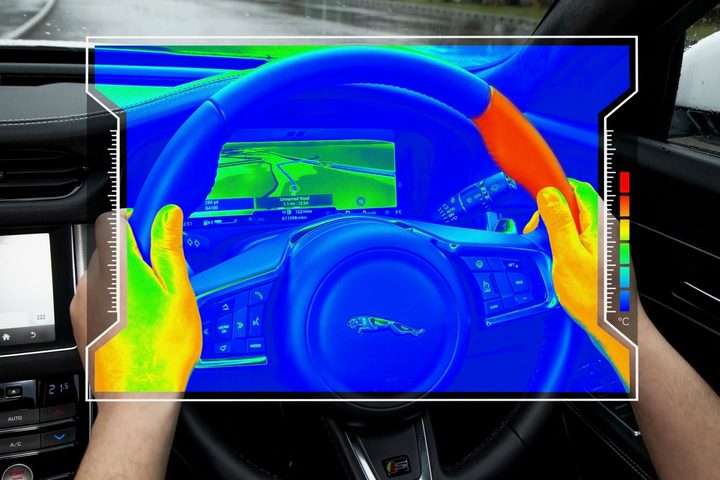 Jaguar Land Rover "sensory steering wheel"