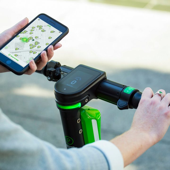 Lime escooters scooters
