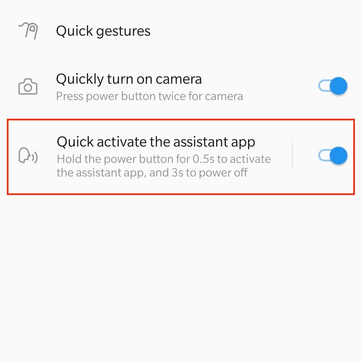 oneplus 7 pro key settings to change tips assistant