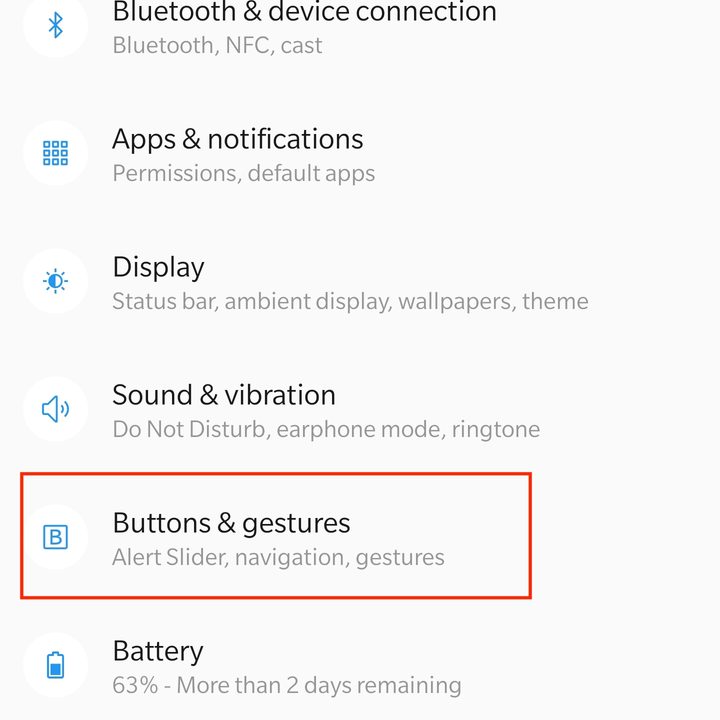 oneplus 7 pro key settings to change tips buttons gestures screen