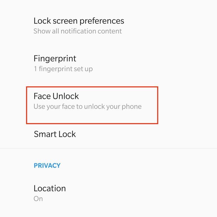 oneplus 7 pro key settings to change tips face unlock screen