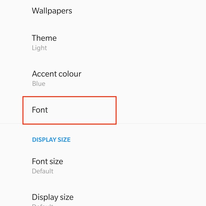 oneplus 7 pro key settings to change tips font menu screen