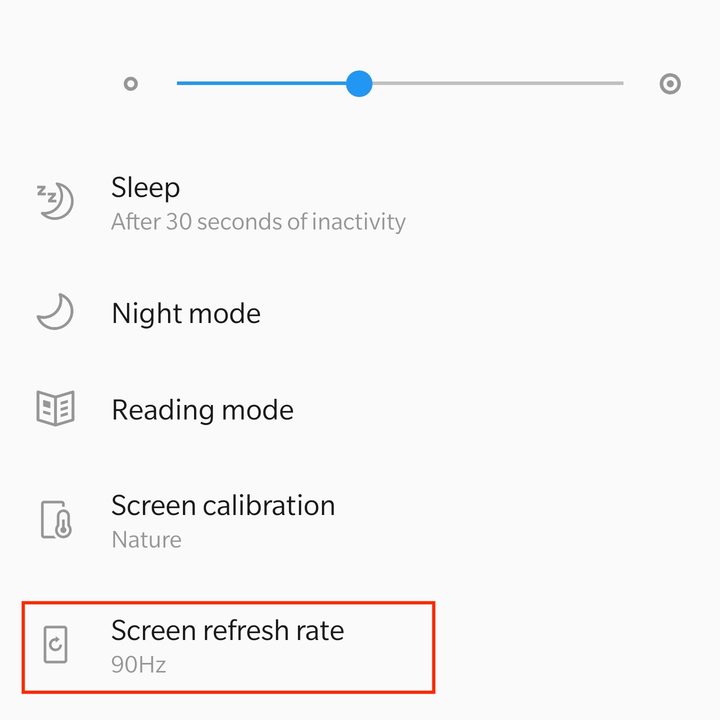 oneplus 7 pro key settings to change tips screen refresh