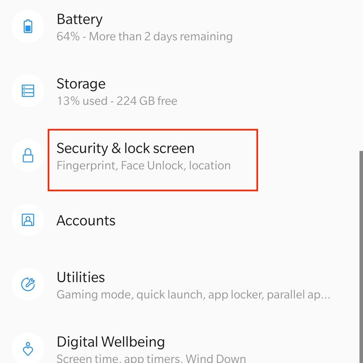 oneplus 7 pro key settings to change tips security screen
