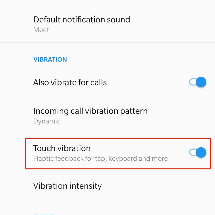 oneplus 7 pro key settings to change tips vibration screen