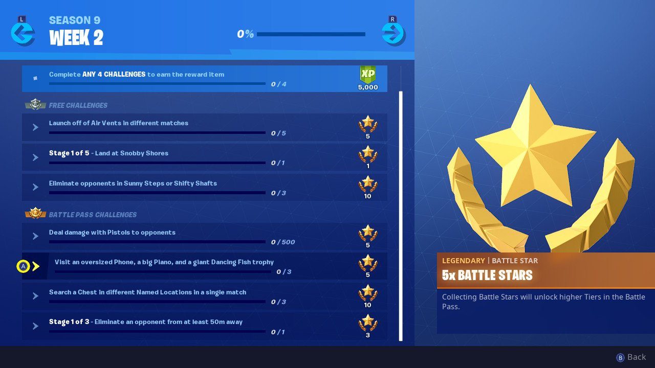 Fortnite week 2 challenges fortnite oversized phone