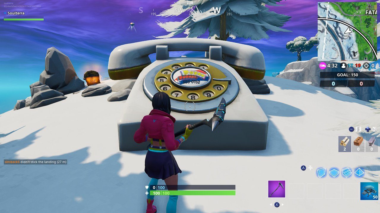 Fortnite week 2 challenges fortnite oversized phone