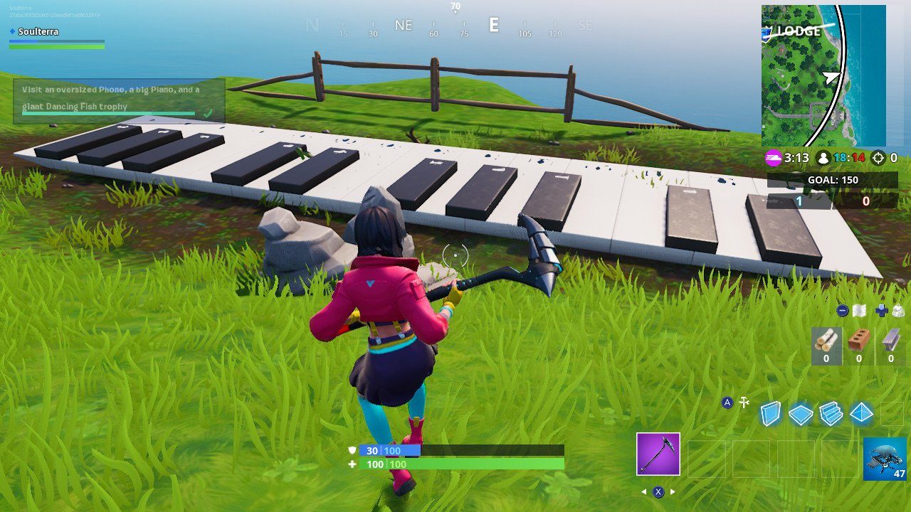 Fortnite week 2 challenges fortnite oversized phone