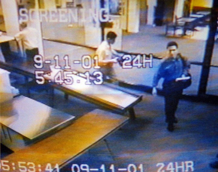 9/11 hijackers Mohamed Atta, right, and Abdulaziz Alomari caught on surveillance in Portland International Jetport on September 10, 2010