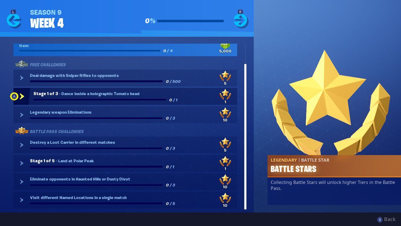 Fortnite week 4 challenges fortnite tomato head