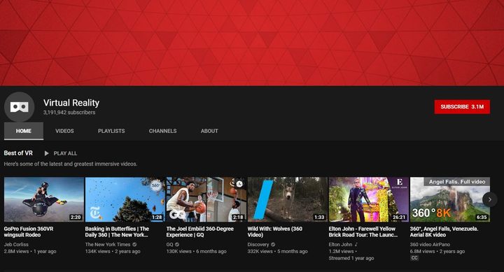 YouTube VR app Oculus Quest Launch