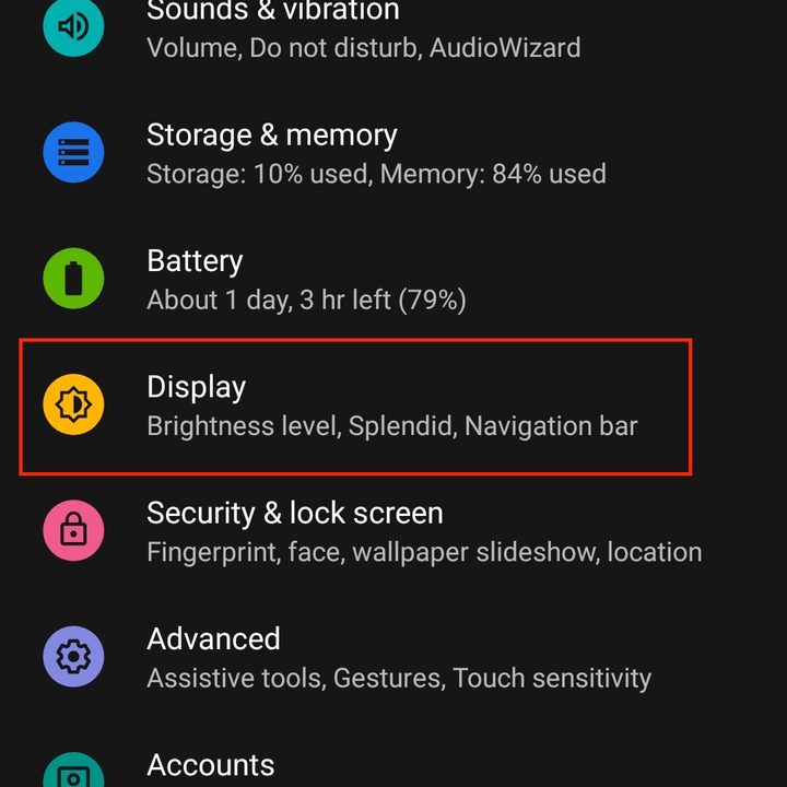 asus zenfone 6 key settings tips display