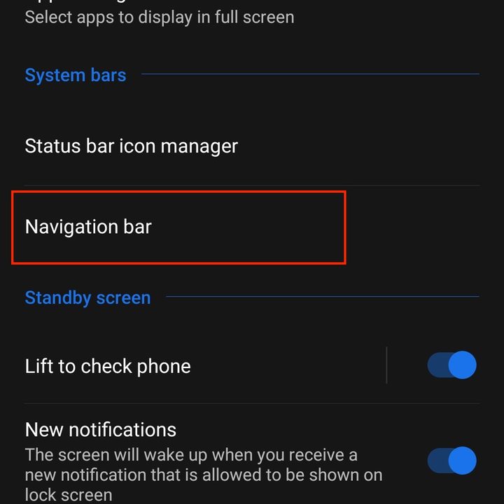 asus zenfone 6 key settings tips nav bar