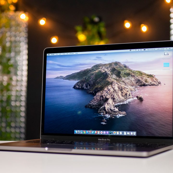 MacOS Catalina on an open Mac.