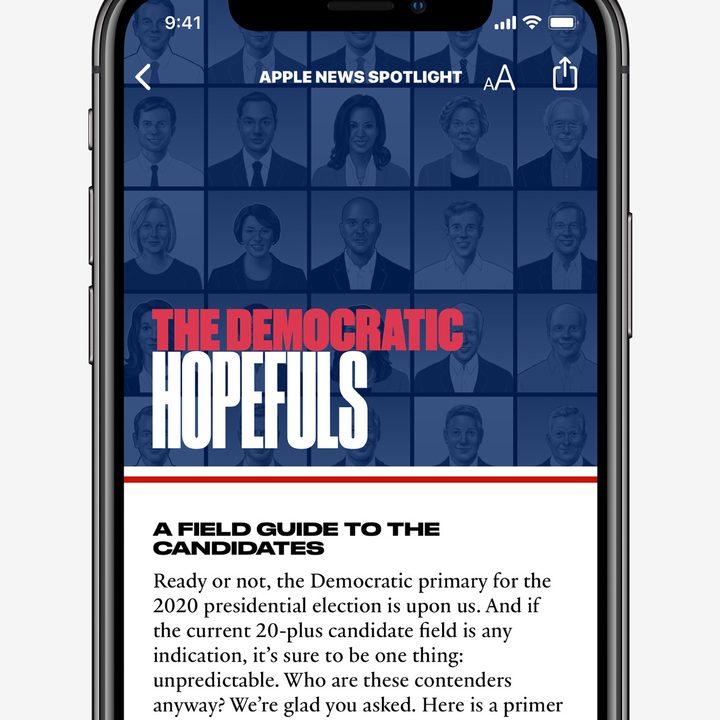 apple news democratic candidate guide 2019 1