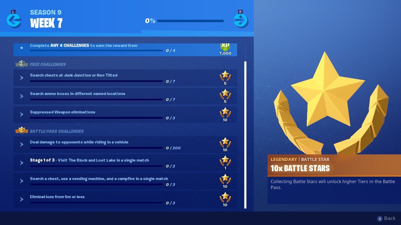 fortnite week 7 challenges