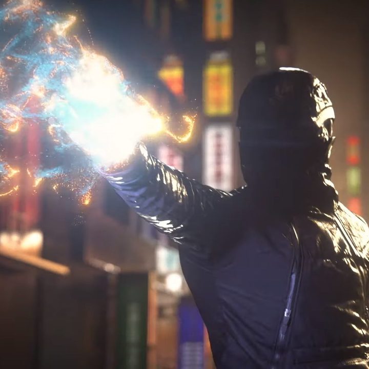 The hero of Ghostwire Tokyo uses supernatural powers.