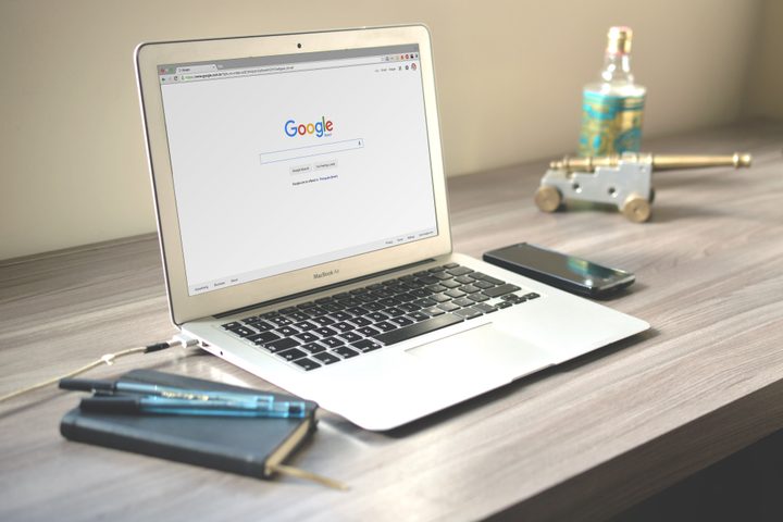 Stock photo of Google search page