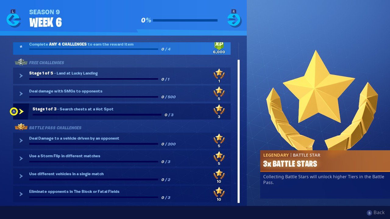 fortnite week 6 challenges fortnite hot spot
