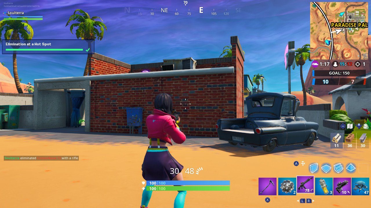 fortnite week 6 challenges fortnite hot spot