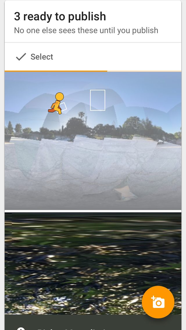 Publishing to Google Street View