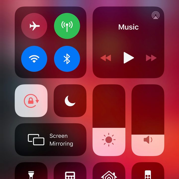 apple ios 13 wi fi bluetooth control center 1