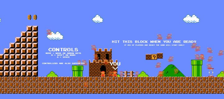 Super Mario Maker 2 battle royale free web game fan made