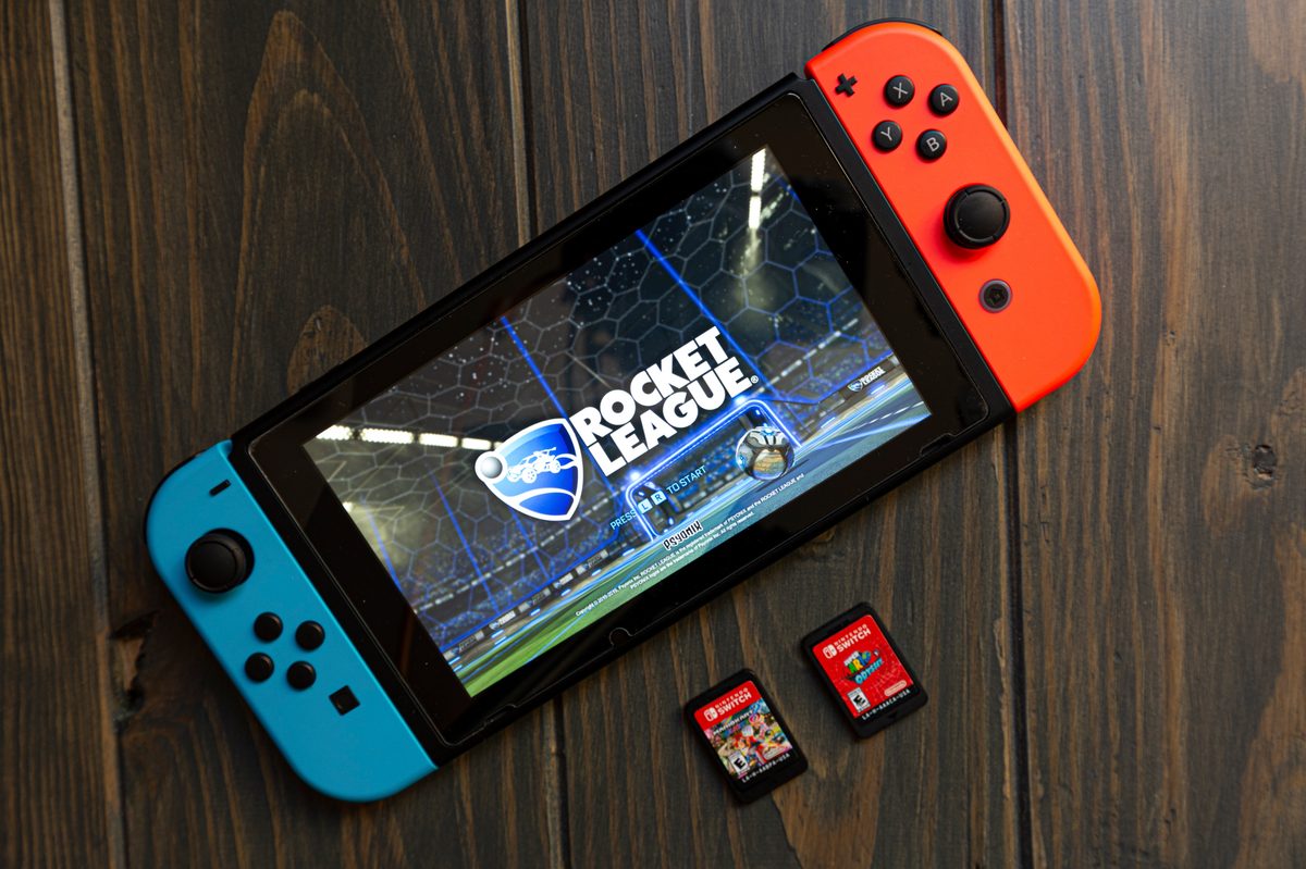Nintendo Switch with Rocket League