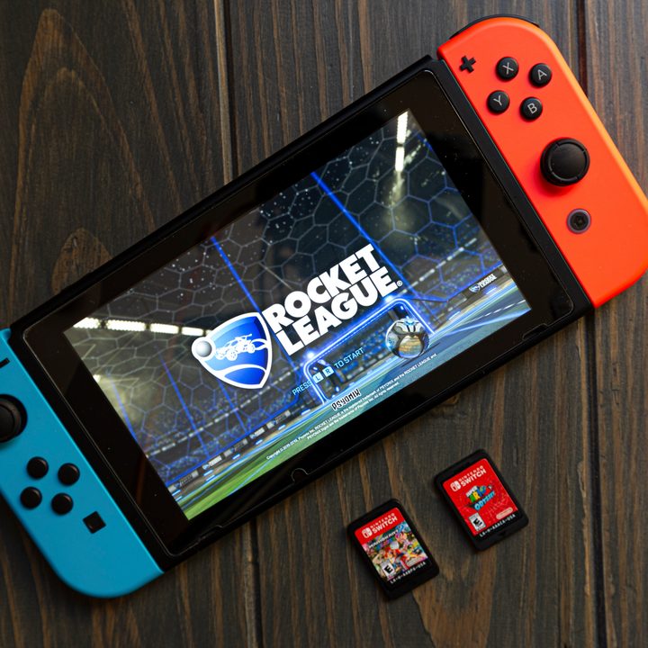 Nintendo Switch with Rocket League