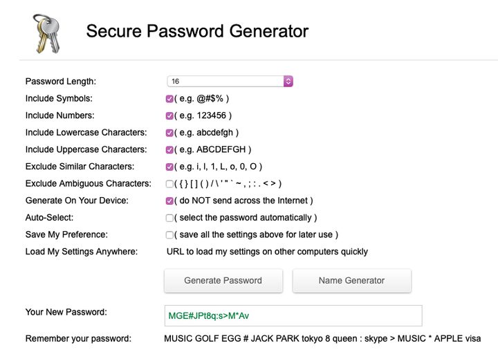password generator