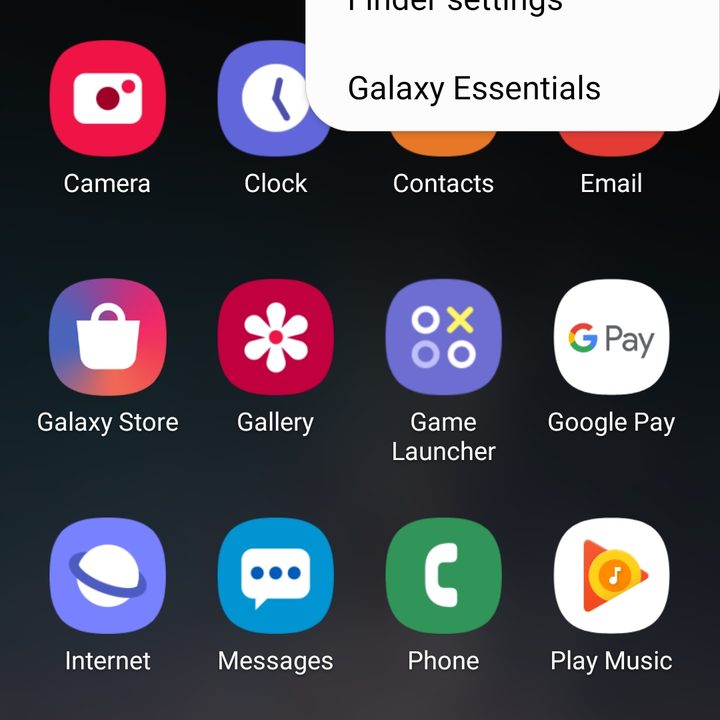 Galaxy S10 tips - app tray