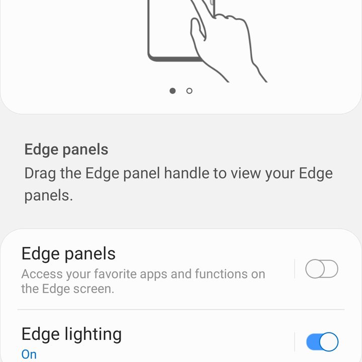 Galaxy S10 tips - edge screen