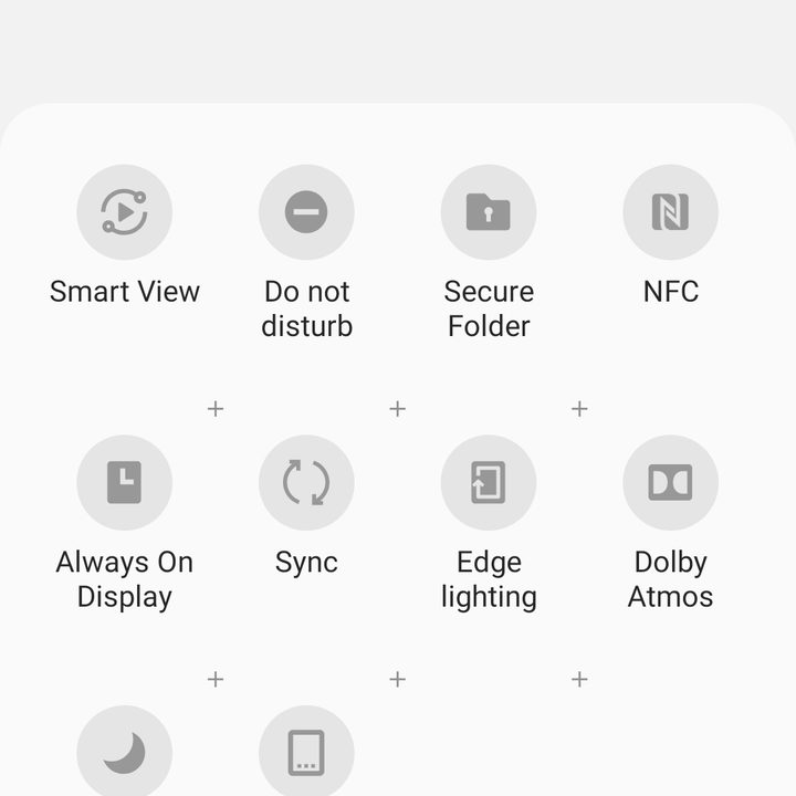 Galaxy S10 tips - quick settings