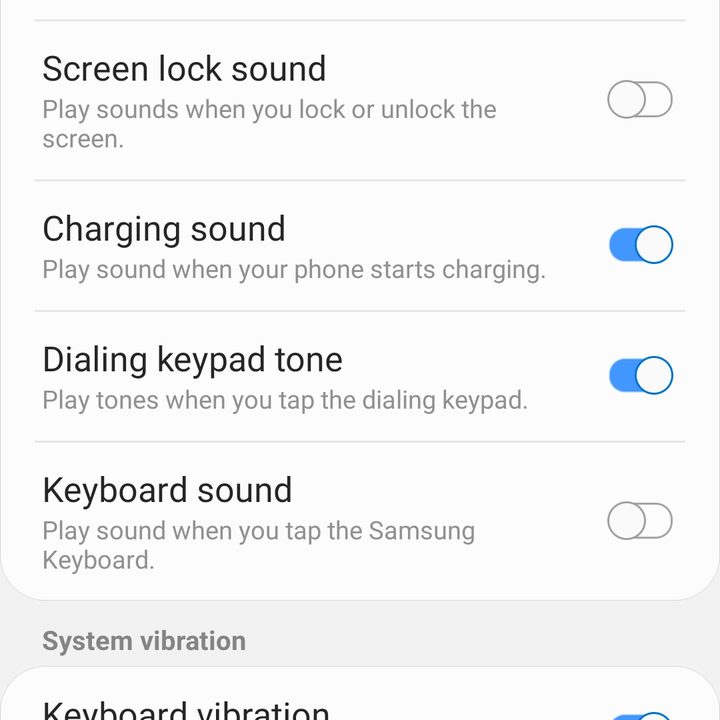 Galaxy S10 tips - sounds off