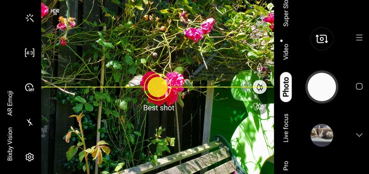 Samsung Galaxy S10 Shot suggestions