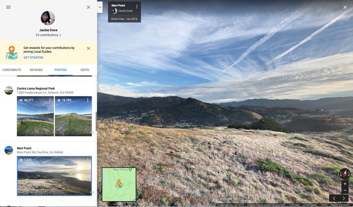 Google Street View on the Web
