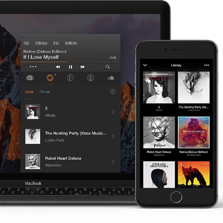 Stock photo of Vox Player on MacBook