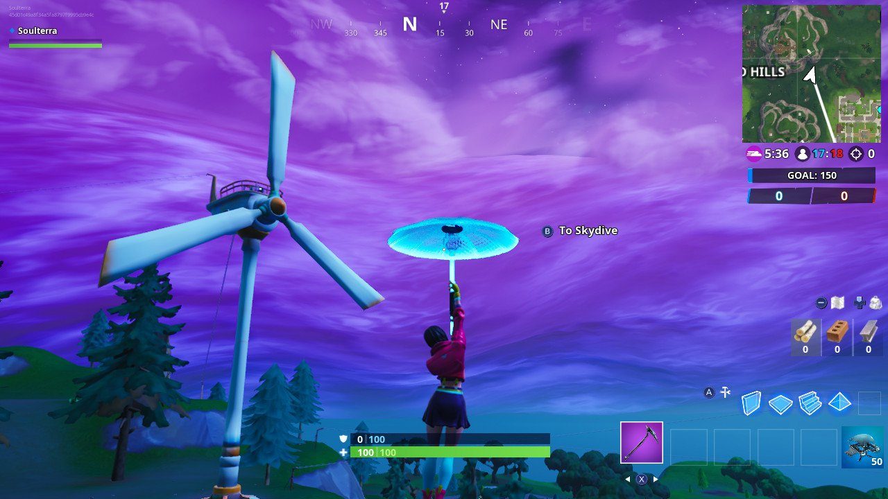fortnite week 5 challenges fortnite wind turbines