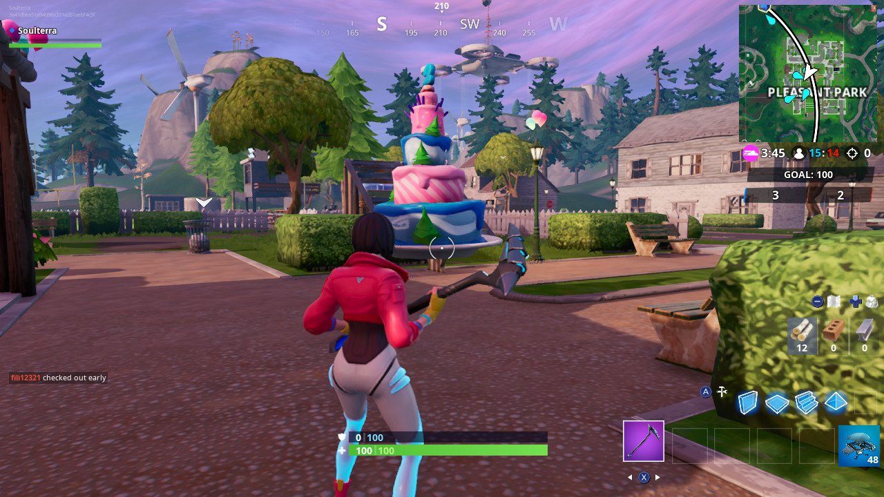 fortnite birthday cake locations